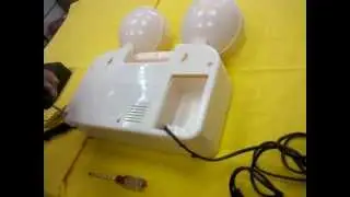 CAMBIO DE BATERIA LUZ DE EMERGENCIA - BATTERY REPLACE EMERGENCY LAMP