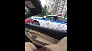 FERRARI F8 SPIDER POLICE REACTION