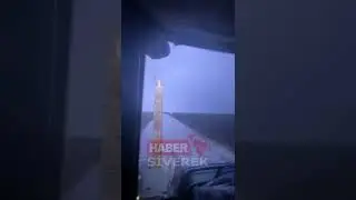 Siverek’te yıldırım düşme anı