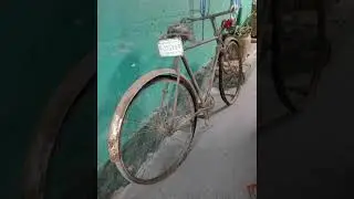 Restauración de bicicleta antigua.