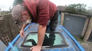 Volkswagen Camper Refit Part 3 Fitting the Sunroof x 2