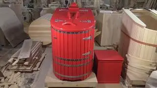 Видеообзор красной кедровой фитобочки Ладья премиум-класса