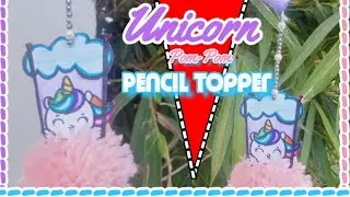 🍑Make🤯😱#diy🦄#Unicorn🦄#pen #penciltopper #topper⭐#pompom #pen #unicornpen🖊️#trending #craft #viral