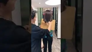 Cutting Girl Hair With Knife🔪 #shorts