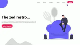 simple home page using adobe xd | 2020 | UI/UX design
