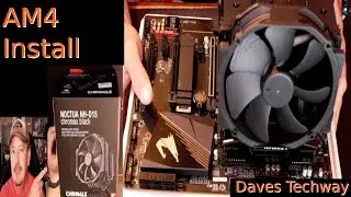 Noctua NH D15 chromax Black CPU Cooler AM4 Installation Guide