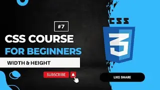 CSS width and height || css full course in hindi #7