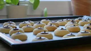 Baking Nougat Filled Thumbprint Cookies (Recipe) || [ENG SUBS]