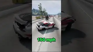 😱😱 Toyota Supra vs Pothole 😱😱 #shorts #beamngdrive