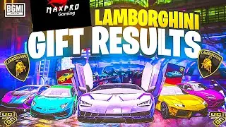 Lamborghini Gift Results LIVE  |  BGMI LAMBORGHINI GIVEAWAY | BGMI LAMBORGHINI CRATE OPENING #bgmi