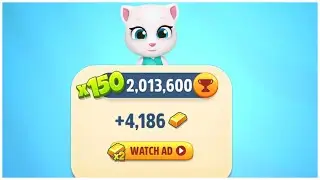 Neon Angela in Talking tom Gold Run