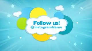 Kids Intro Slideshow | After Effects template | Greetings video card