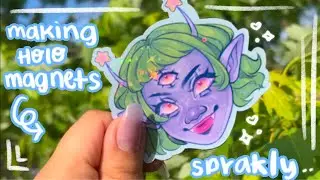 Making Magnets 💗✨ and.... Where Have I BEEN?! (for 2 months...oops? 😅) | Speedpaint! 🛸