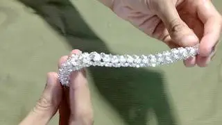 Crystal Rhinestone and pearl Bracelet
