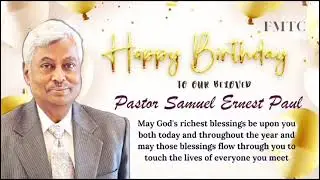 Happy birthday to our Pastor