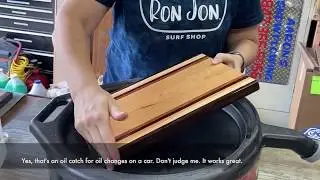 How to make a paint pour cutting board