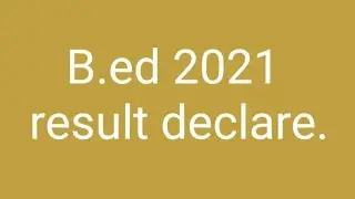UP BED RESULT // 2021 BED RESUTL ENTRANCE EXAM // BED RESULT 2021 // how to check ..