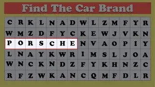 Can You Find The Car Brand?? Word Puzzle, Word Search.