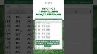 Excel: клик по границе ячейки - быстрое перемещение 