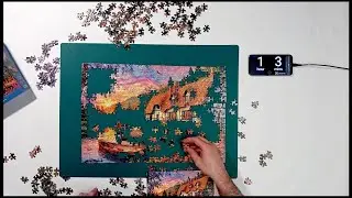 #66 Waiting for Supper Puzzle Time Lapse, Gibsons 500 piece.