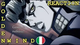 JJBA Vento Aureo/Golden Wind Episode 4 Anime Reaction [from an Italian Manga Reader]