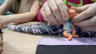 Распаковка самодельного мини реборна😃