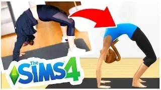 COPYING THE SIMS 4 WORKOUTS - Yoga Challenge