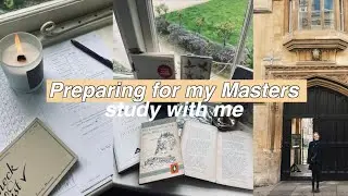 Preparing for my Masters: a weekly study with me