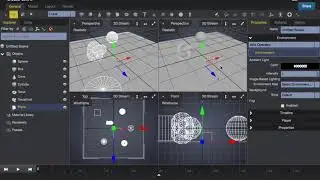 Moving objects using multiple viewports in Clara.io