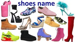 Learn common shoes name | list of boots and shoes vocabulary in English | shoes vocabulary