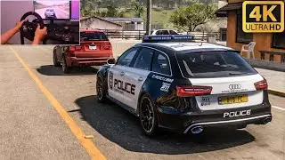 Audi RS6 Avant Police Skin - Forzo Horizon 5 | Steering Wheel PXN V10