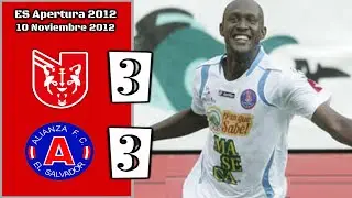 CD UES vs. Alianza FC [3-3] FULL GAME -11.10.2012- ES Apertura 2012