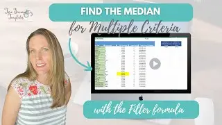 Filter & Median Formula Tutorial  | How to Calculate Median in Excel with Multiple Conditions