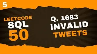 leetcode | sql 50 | question 1683 |  1683. Invalid tweets