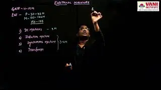 GATE & ESE ONLINE CLASSES | VANI INSTITUTE | ELECTRICAL ENGINEERING | ELECTRICAL MACHINES