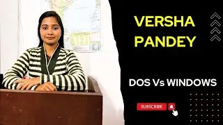 Difference between DOS and WINDOWS by Versha Pandey