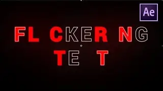 Flickering Text After Effects Tamil Tutorial | Without Plugins