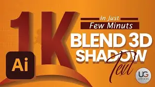 Illustrate 3D Shadow Text