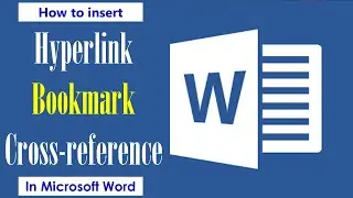 How to insert Hyperlink, BookMark, Cross reference in ms word (Urdu/Hindi)