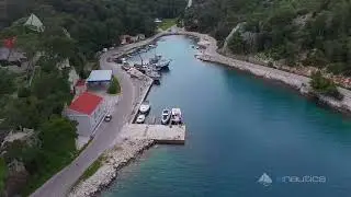 Port Radonja, island Brac (aerial video)