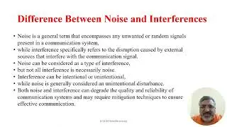 Wireless Communication System Unit 24: Interfrences