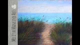 Painting a Beach/Sand Dunes in Soft Pastels