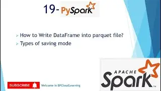 19- Write DataFrame into Parquet file using PySpark | Azure Databrick in Hindi 