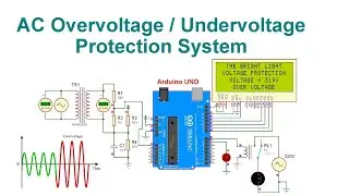 AC Overvoltage / Undervoltage Protection System With Code & Circuit || Proteus Simulation