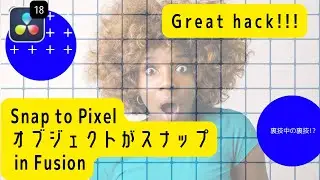 【裏技です】ビューア、スナップ機能のハック技。Snap to Pixel の意味がわかった日。 / DaVinci Resolve 18 Fusion