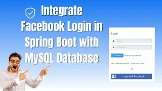 How to Integrate Facebook Login in Spring Boot with MYSQL Database👨‍💻#authentication #facebooklogin
