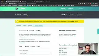 Using PoEdito to translate a project.