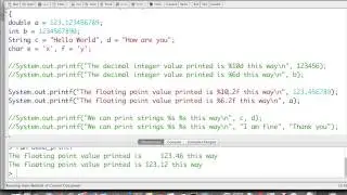 Demo printf