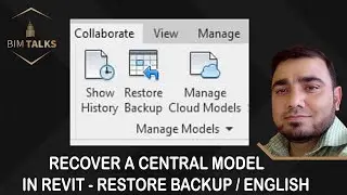 RECOVER A CENTRAL MODEL IN REVIT - RESTORE BACKUP TOOL / ENGLISH