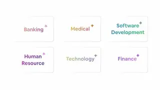 Motion graphics for a video promoting AI software